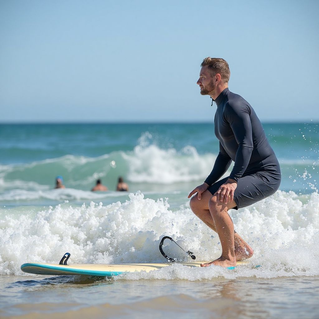 Professional surfing instructor